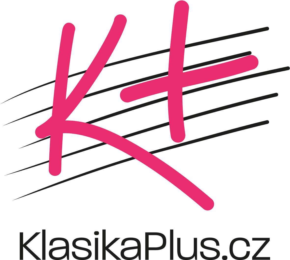 Klasiklogo barevne s textem CMYK krivky